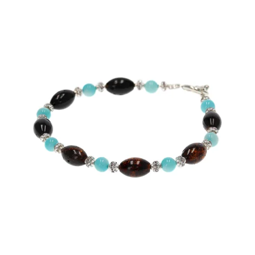 Natūralaus Baltijos gintaro apyrankė „Jūros paslaptis“