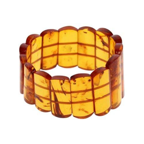 Natūralaus Baltijos gintaro apyrankė „Auksinė klasika“