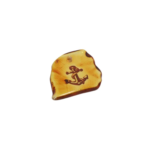 Natūralaus Baltijos gintaro pakabukas „Baltijos širdis“